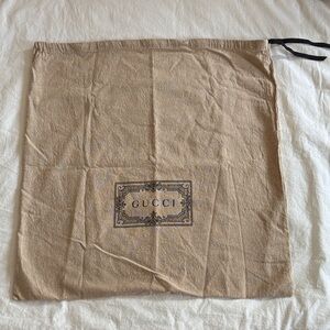 Gucci Extra Large Beige Drawstring Dust Bag